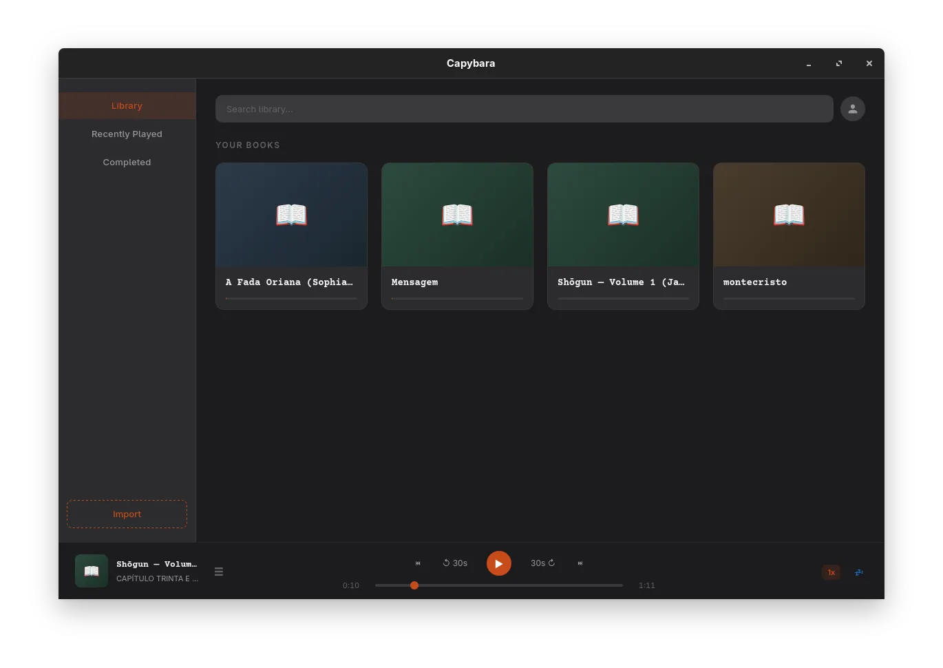 A screenshot of Capybara.